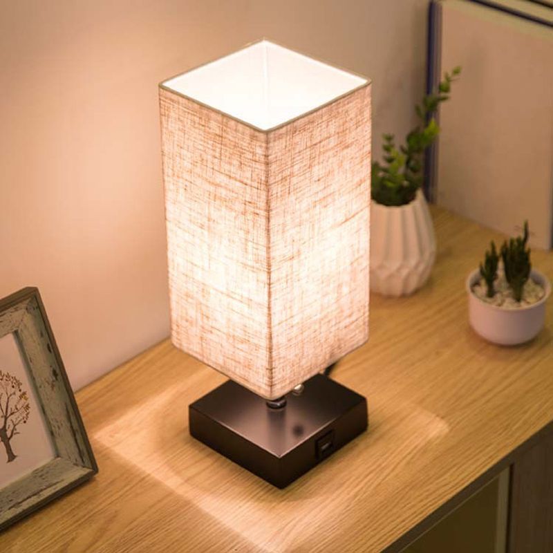 Table lamp linen square
