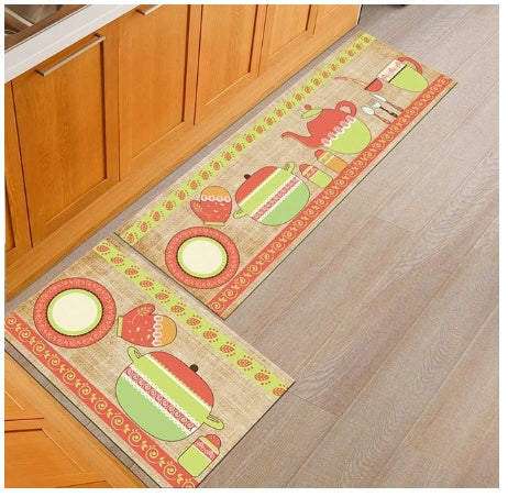 Non-slip, oil-proof washable mats