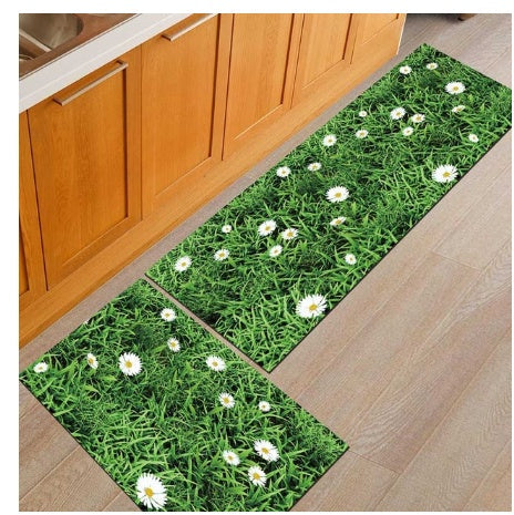 Non-slip, oil-proof washable mats