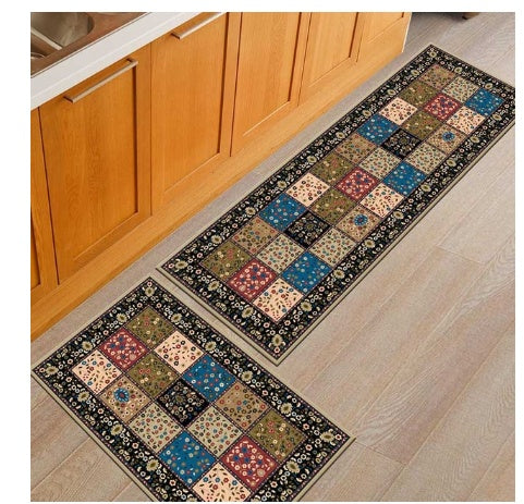 Non-slip, oil-proof washable mats